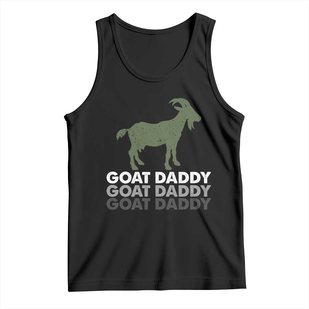 Funny Dad Tank Top Funny Goat Daddy Fathers Day Presents For Goat Lovers