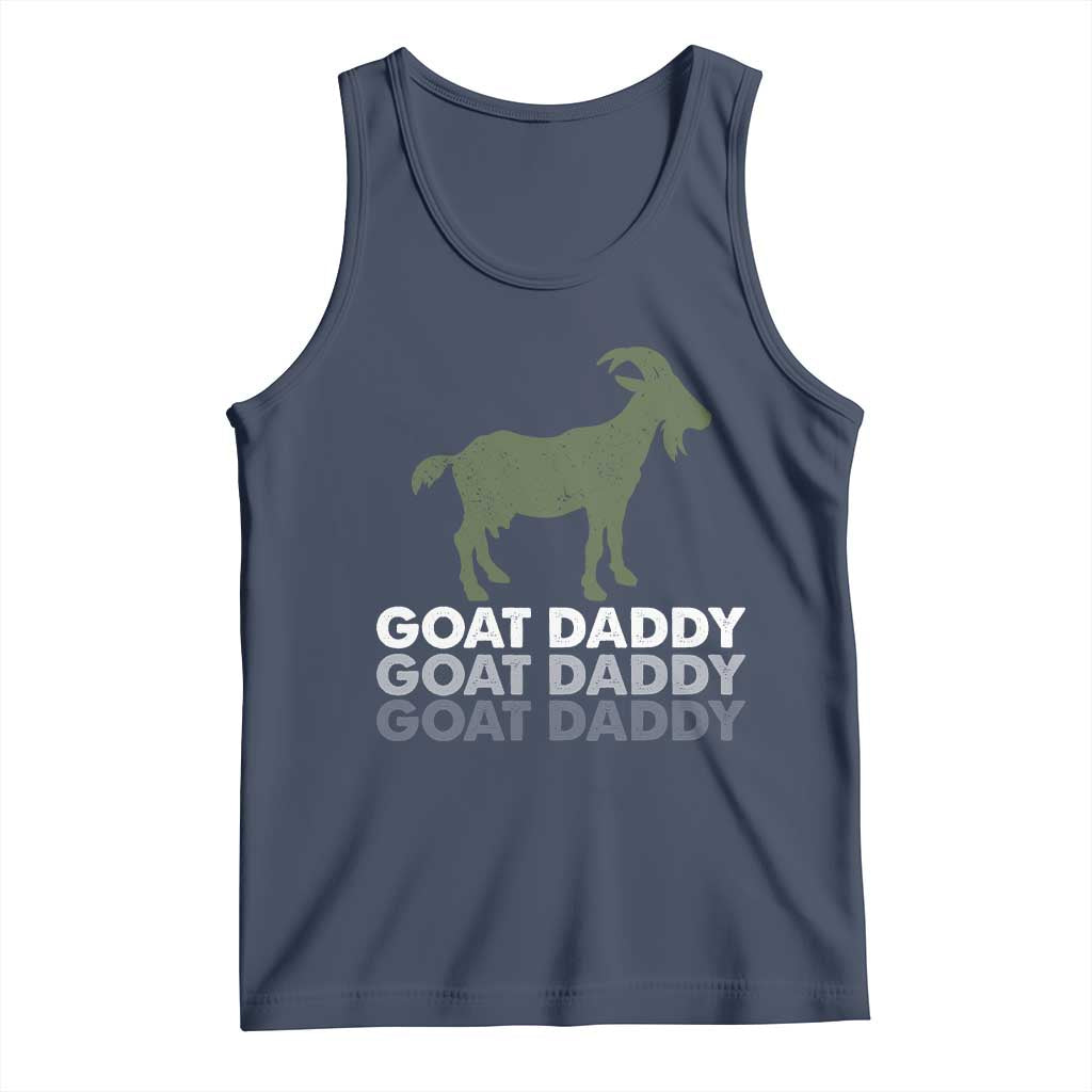 Funny Dad Tank Top Funny Goat Daddy Fathers Day Presents For Goat Lovers