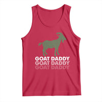Funny Dad Tank Top Funny Goat Daddy Fathers Day Presents For Goat Lovers