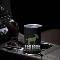 Funny Dad Tumbler Cup Funny Goat Daddy Fathers Day Presents For Goat Lovers