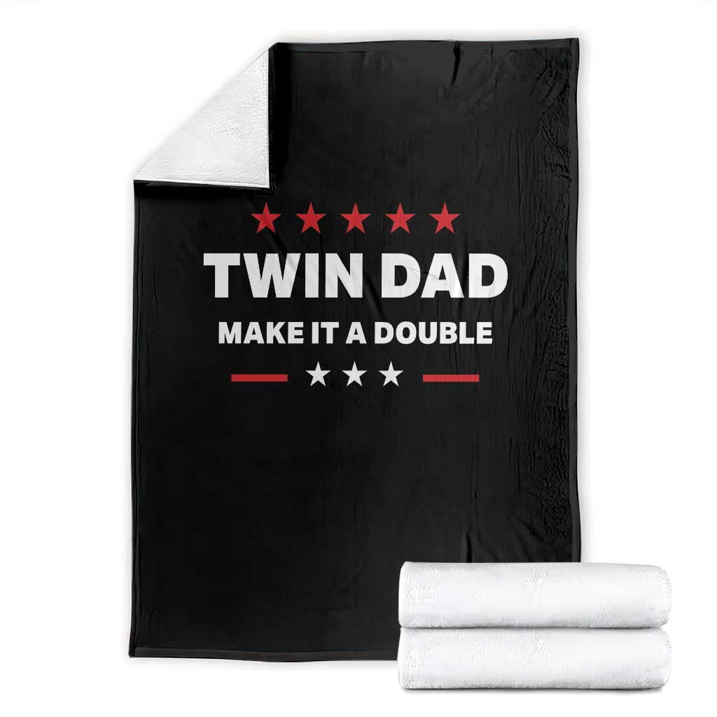 Retro Twin Dad Throw Blanket Make It A Double Fathers Day
