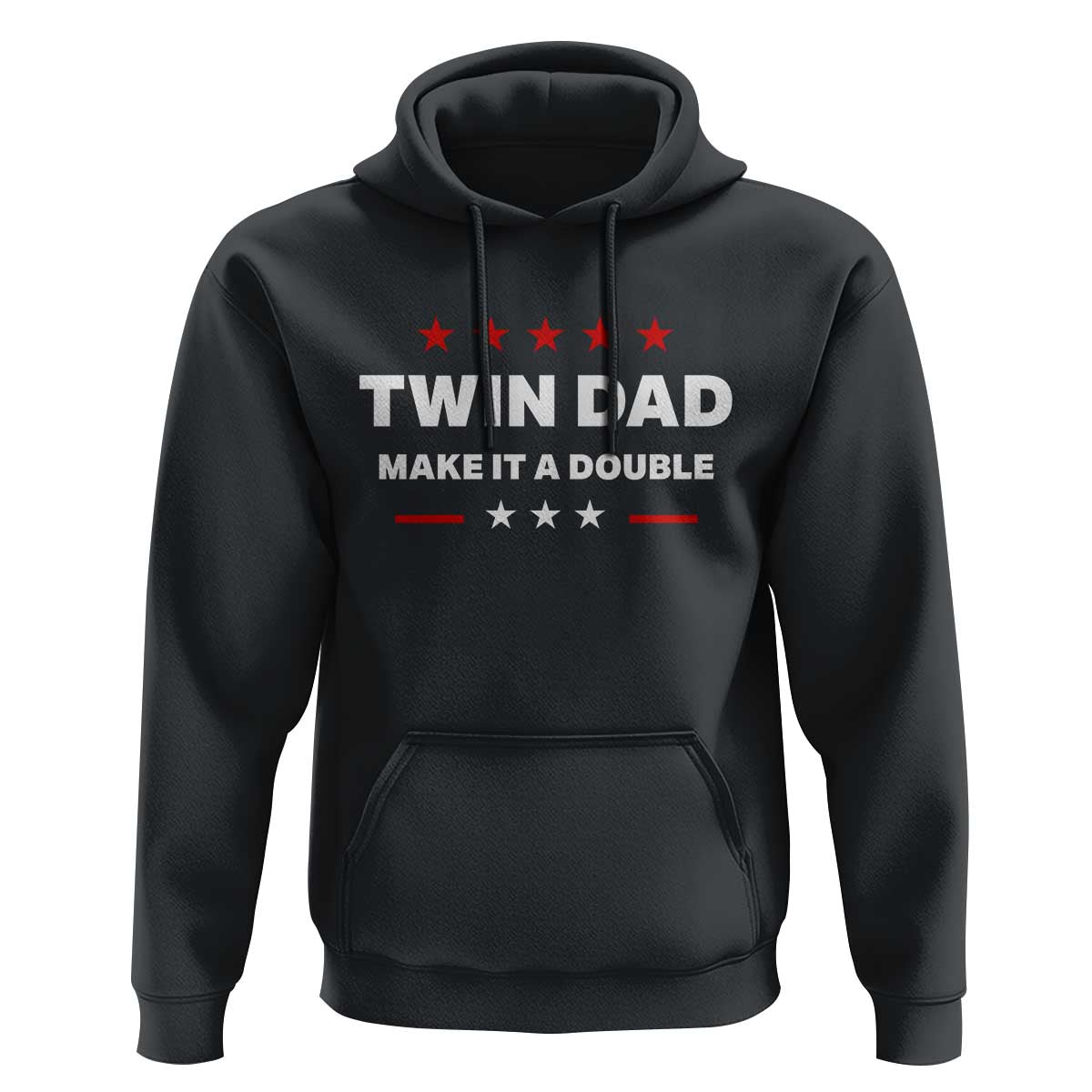 Retro Twin Dad Hoodie Make It A Double Fathers Day