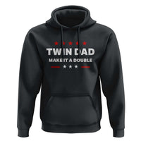 Retro Twin Dad Hoodie Make It A Double Fathers Day