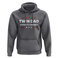 Retro Twin Dad Hoodie Make It A Double Fathers Day
