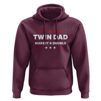 Retro Twin Dad Hoodie Make It A Double Fathers Day