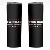 Retro Twin Dad Skinny Tumbler Make It A Double Fathers Day