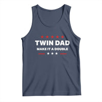 Retro Twin Dad Tank Top Make It A Double Fathers Day