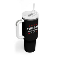 Retro Twin Dad Tumbler With Handle Make It A Double Fathers Day