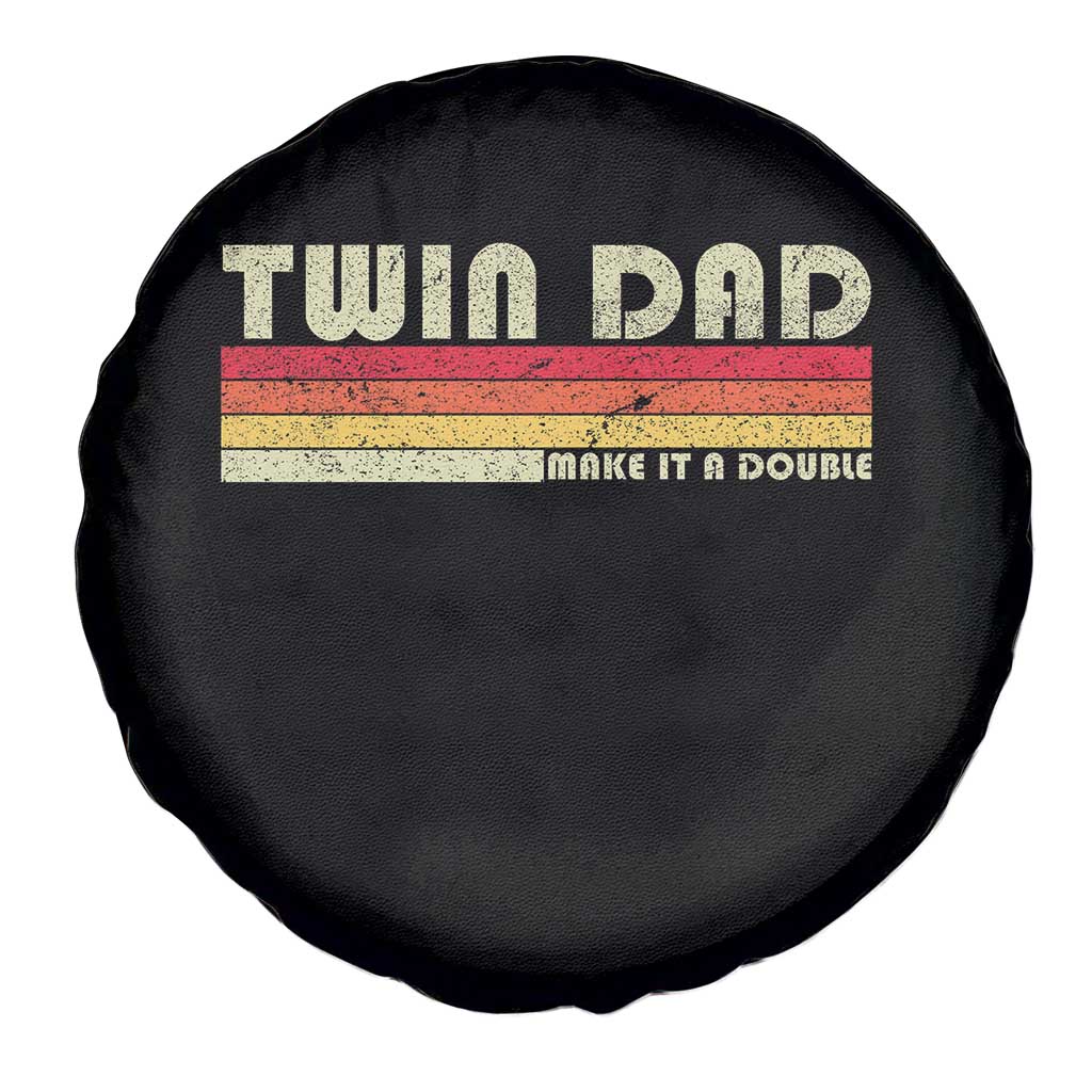 Retro Twin Dad Spare Tire Cover Make It A Double Vintage Cool 70s 80s Style Sunset