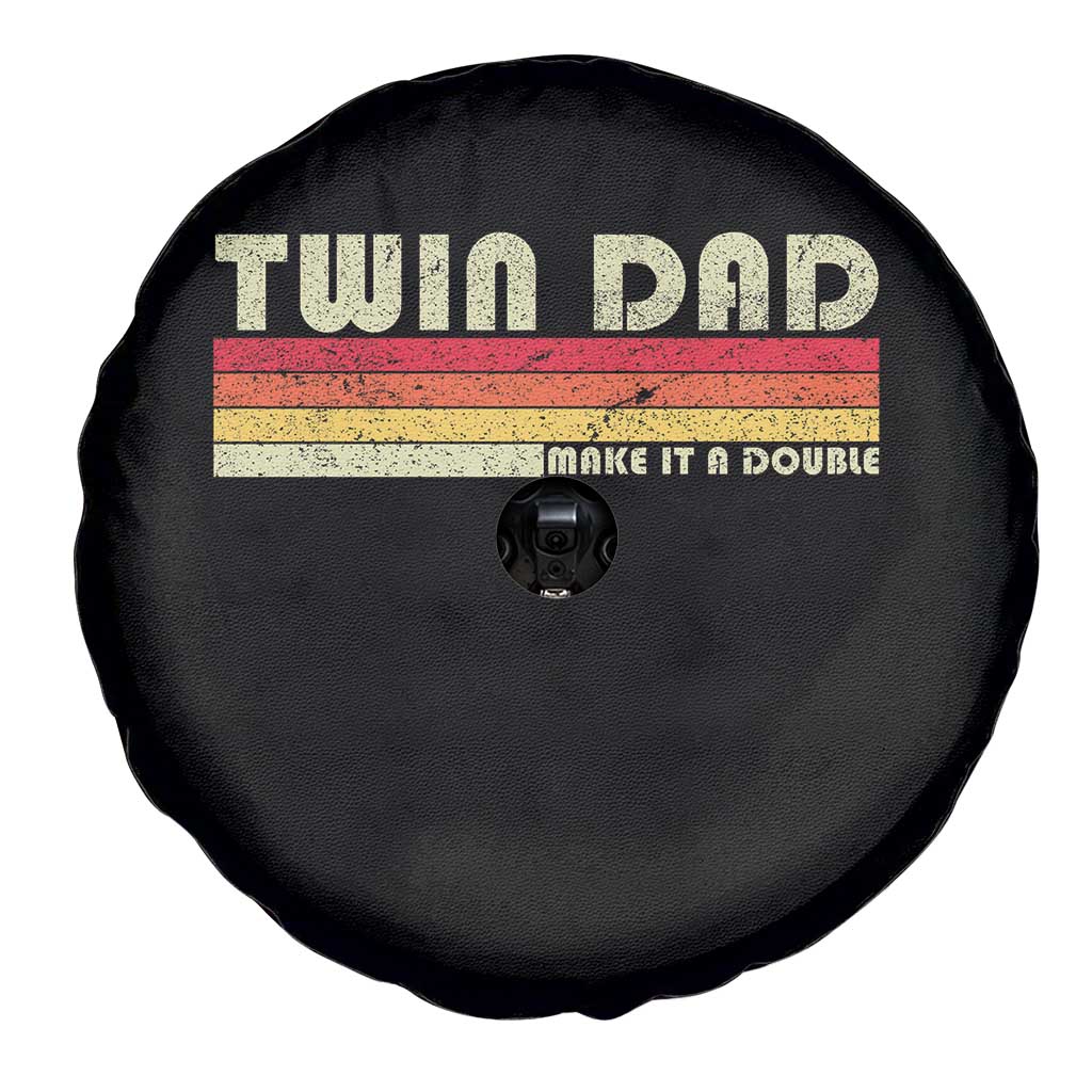 Retro Twin Dad Spare Tire Cover Make It A Double Vintage Cool 70s 80s Style Sunset