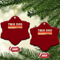 Retro Twin Dad Ceramic Ornament Make It A Double Vintage Cool 70s 80s Style Sunset