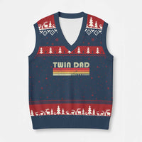Retro Twin Dad V-Neck Knit Sweater Vest Make It A Double Vintage Cool 70s 80s Style Sunset