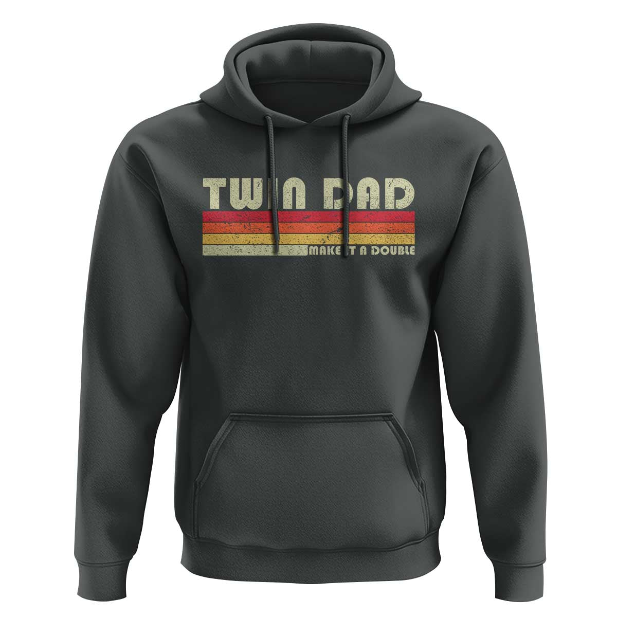 Retro Twin Dad Hoodie Make It A Double Vintage Cool 70s 80s Style Sunset