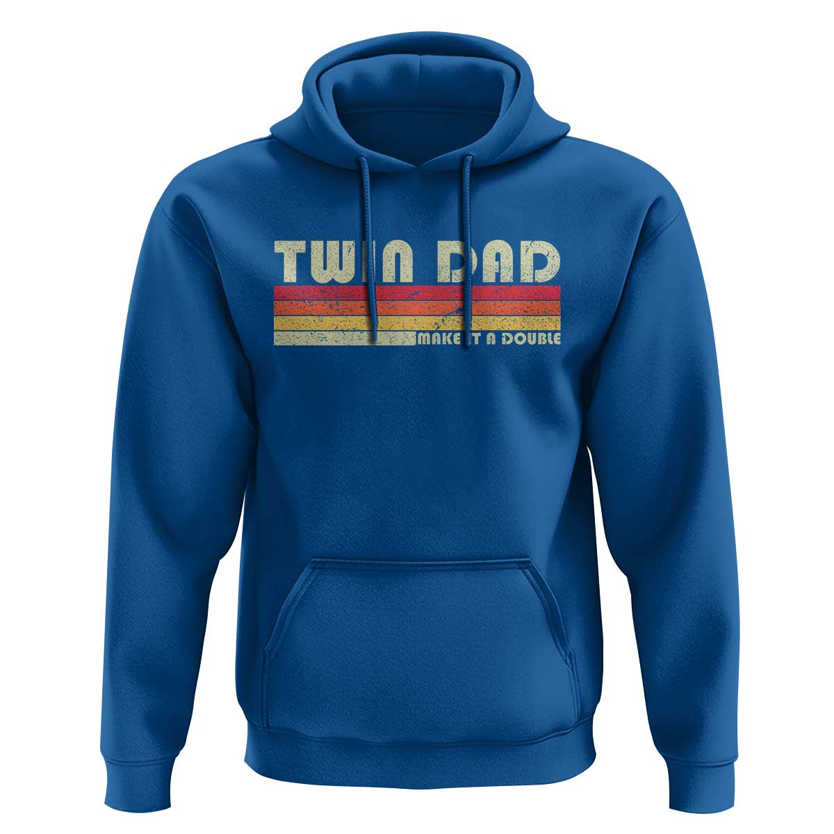 Retro Twin Dad Hoodie Make It A Double Vintage Cool 70s 80s Style Sunset