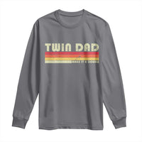 Retro Twin Dad Long Sleeve Shirt Make It A Double Vintage Cool 70s 80s Style Sunset