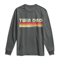 Retro Twin Dad Long Sleeve Shirt Make It A Double Vintage Cool 70s 80s Style Sunset
