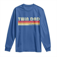 Retro Twin Dad Long Sleeve Shirt Make It A Double Vintage Cool 70s 80s Style Sunset