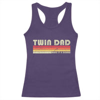 Retro Twin Dad Racerback Tank Top Make It A Double Vintage Cool 70s 80s Style Sunset