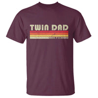 Retro Twin Dad T Shirt Make It A Double Vintage Cool 70s 80s Style Sunset