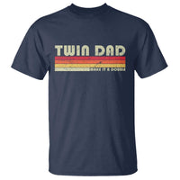 Retro Twin Dad T Shirt Make It A Double Vintage Cool 70s 80s Style Sunset