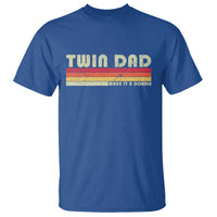 Retro Twin Dad T Shirt Make It A Double Vintage Cool 70s 80s Style Sunset