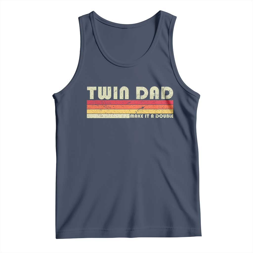 Retro Twin Dad Tank Top Make It A Double Vintage Cool 70s 80s Style Sunset