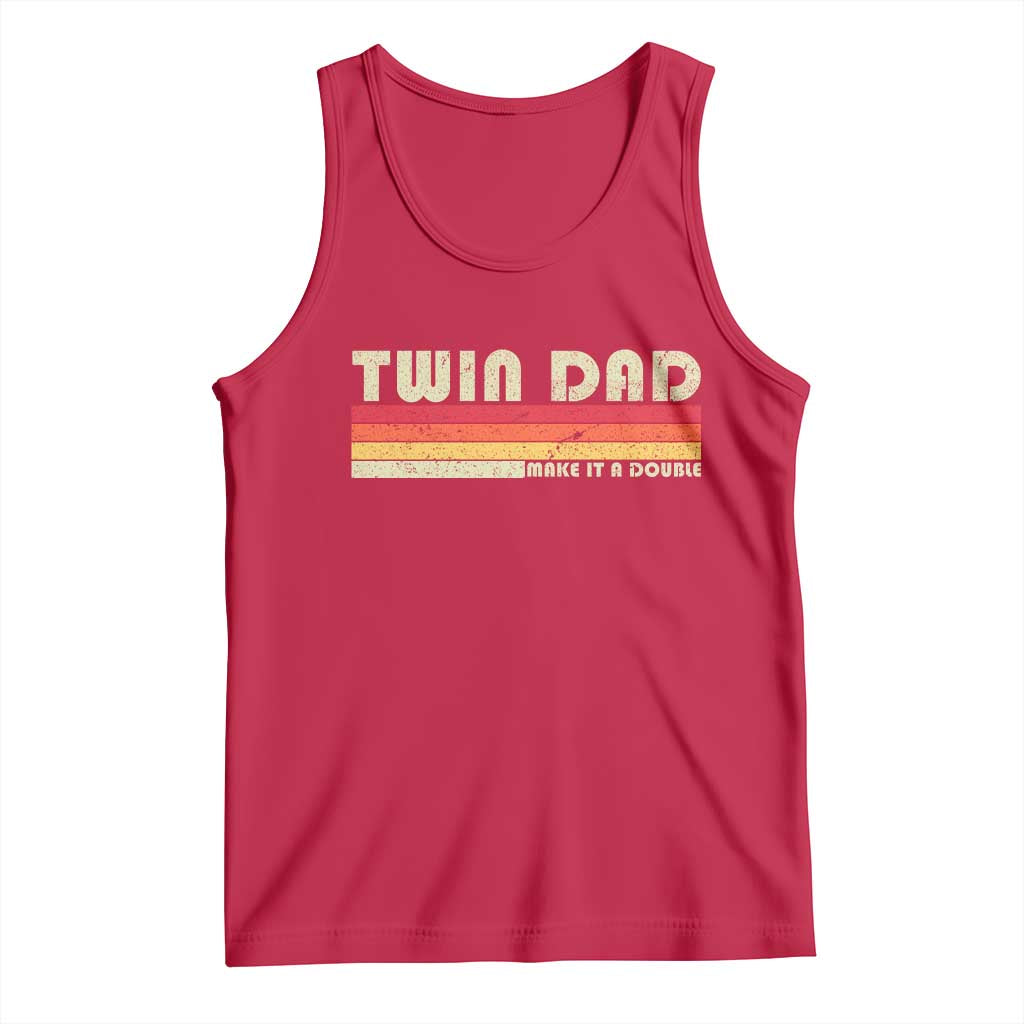 Retro Twin Dad Tank Top Make It A Double Vintage Cool 70s 80s Style Sunset