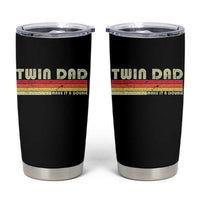 Retro Twin Dad Tumbler Cup Make It A Double Vintage Cool 70s 80s Style Sunset