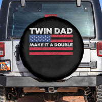 Retro Twin Dad Spare Tire Cover Make It A Double US Flag Fathers Day