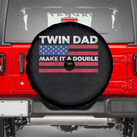 Retro Twin Dad Spare Tire Cover Make It A Double US Flag Fathers Day