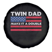 Retro Twin Dad Spare Tire Cover Make It A Double US Flag Fathers Day