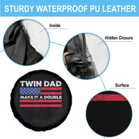 Retro Twin Dad Spare Tire Cover Make It A Double US Flag Fathers Day