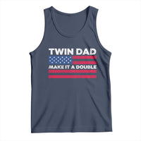 Retro Twin Dad Tank Top Make It A Double US Flag Fathers Day