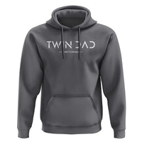 Retro Twin Dad Hoodie Subtle Make It A Double Minimal Fathers Day