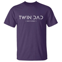 Retro Twin Dad T Shirt Subtle Make It A Double Minimal Fathers Day
