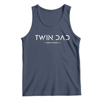 Retro Twin Dad Tank Top Subtle Make It A Double Minimal Fathers Day