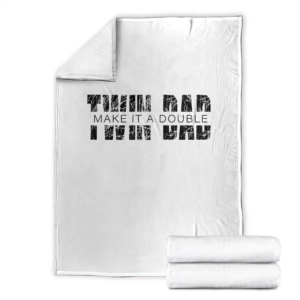 Retro Twin Dad Throw Blanket Subtle Make It A Double Fathers Day