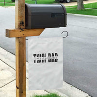 Retro Twin Dad Garden Flag Subtle Make It A Double Fathers Day