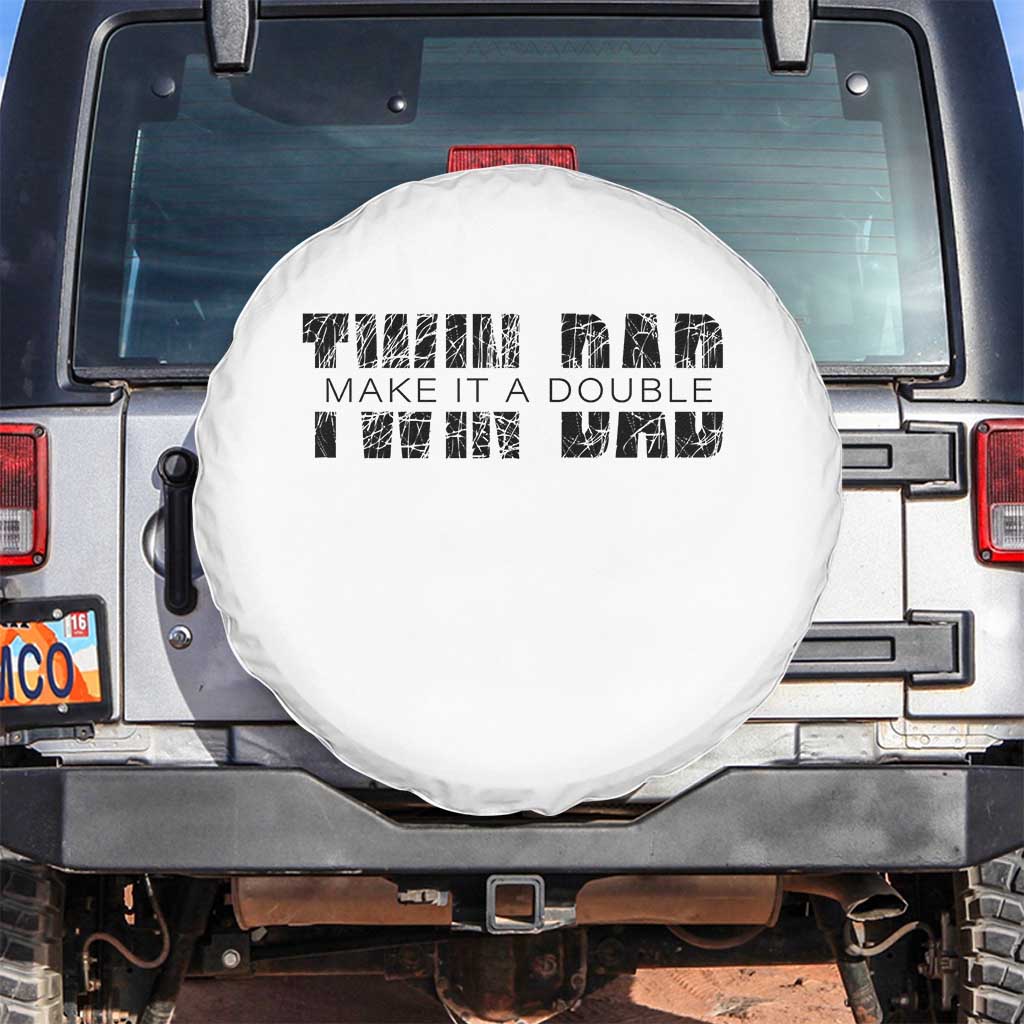 Retro Twin Dad Spare Tire Cover Subtle Make It A Double Fathers Day
