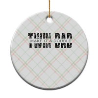 Retro Twin Dad Ceramic Ornament Subtle Make It A Double Fathers Day