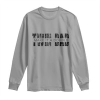 Retro Twin Dad Long Sleeve Shirt Subtle Make It A Double Fathers Day