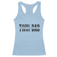 Retro Twin Dad Racerback Tank Top Subtle Make It A Double Fathers Day