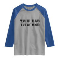 Retro Twin Dad Raglan Shirt Subtle Make It A Double Fathers Day