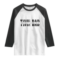 Retro Twin Dad Raglan Shirt Subtle Make It A Double Fathers Day
