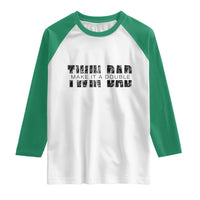 Retro Twin Dad Raglan Shirt Subtle Make It A Double Fathers Day