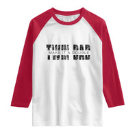 Retro Twin Dad Raglan Shirt Subtle Make It A Double Fathers Day