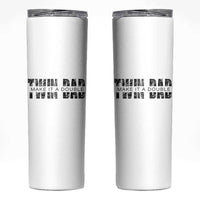Retro Twin Dad Skinny Tumbler Subtle Make It A Double Fathers Day