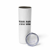 Retro Twin Dad Skinny Tumbler Subtle Make It A Double Fathers Day