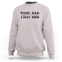 Retro Twin Dad Sweatshirt Subtle Make It A Double Fathers Day