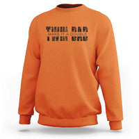 Retro Twin Dad Sweatshirt Subtle Make It A Double Fathers Day